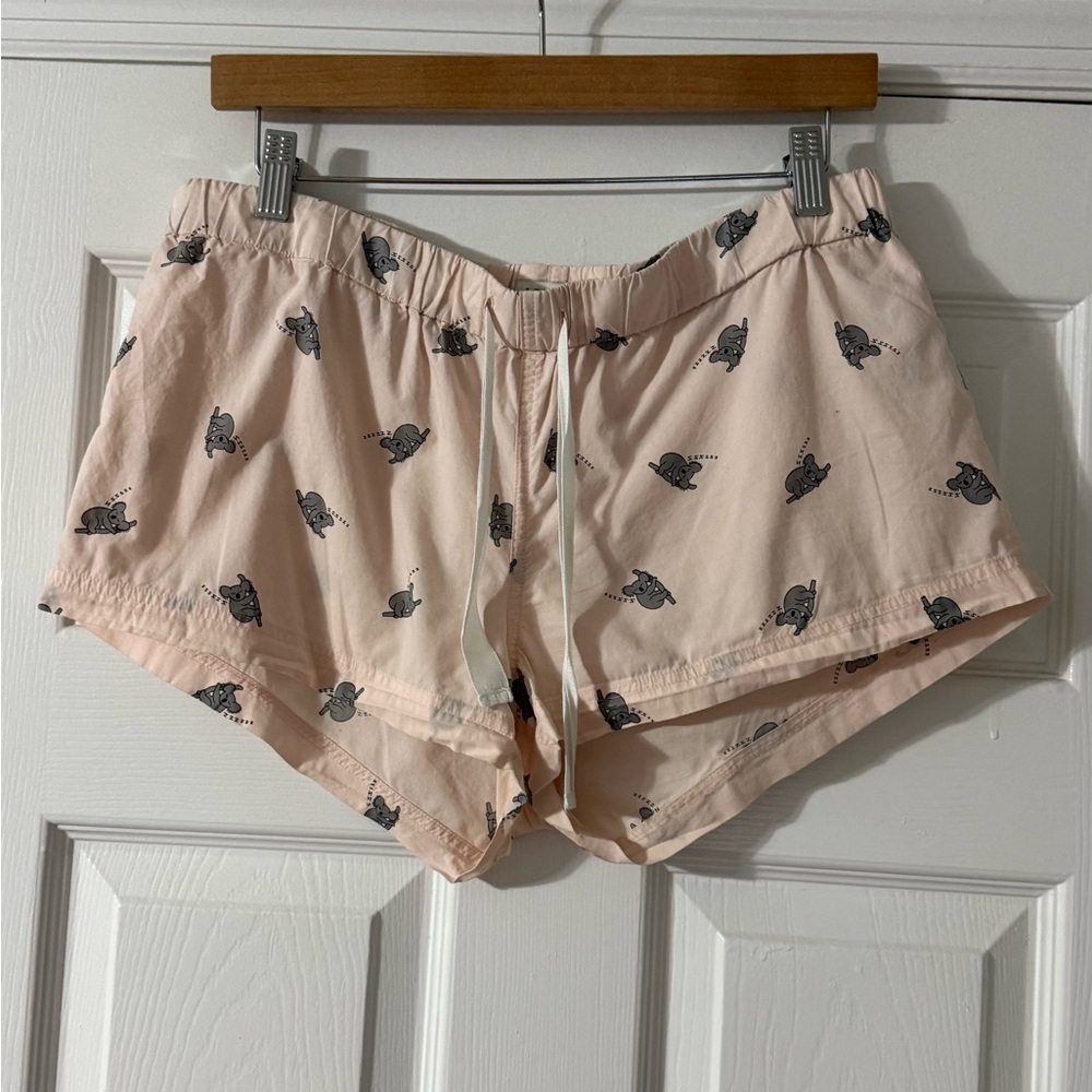 J. Crew Collectors Soft Pink Sleepy Koala Cotton PJ‎ Sleep Shorts Small